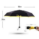 1PC Mini Umbrella Small Yellow Pockets Umbrellas Rain Women Folding Anti-UV Umbrella Kids Sunny and
