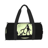 Anime Sai-lor Mo-on Sports Gym Bag with Wet Pocket & Shoes Compartment, Travel Duffel Bag Workout Bag for Men and Women