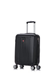 Dukap Luggage Crypto Lightweight Hardside Spinner 20'' Inches Carry-On Black
