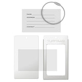 Luggage Tag Business Card Holder Tufftaag Single Travel Id Bag Tag - Silver