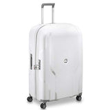 DELSEY Paris Clavel Hardside Expandable Luggage with Spinner Wheels, WHITE, Checked-Large 30 Inch