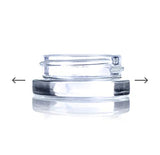 Concentrate Container 7ml Glass Jars low Profile - (30 count) - Cosmetics Jars - Lip Balm Containers - Make-up Containers -Wax Dab Jars
