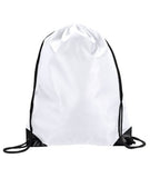 Ultra Club 8886 ® Value Drawstring Pack - One - White