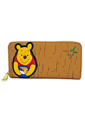 Loungefly Winnie the Pooh Faux Leather Zip Wallet Standard, Yellow