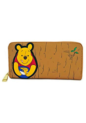 Loungefly Winnie the Pooh Faux Leather Zip Wallet Standard, Yellow
