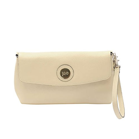 Jill-E Designs Essential Leather Smartphone Wristlet, Vanilla (373557)