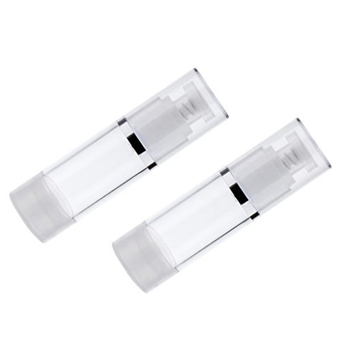 Baoblaze Airless Pump Bottles Set of 2 Refillable White - 30ml