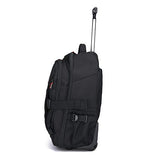 Funny & Special 19 inches Large Storage Laptop Travel Rolling Backpack Waterproof Wheeled for Men
