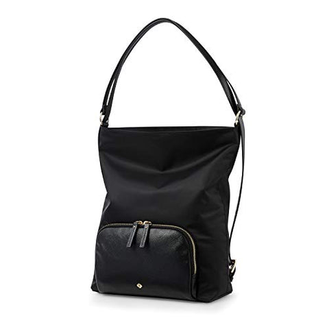 Samsonite Encompass Womens Convertible Hobo Backpack Black