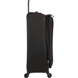 Columbia Luggage Cabin Lake 3 Piece Expandable Spinner Luggage Set (Black)