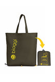 Biaggi Luggage Paksak Packable Shopper As As Seen on Shark Tank Olive 16-Inch