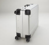 Zero Halliburton Classic Aluminum 28 Inch 4 Wheel Spinner Travel Case, Silver, One Size