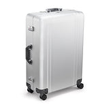 Zero Halliburton Classic Aluminum 2.0 28" 4 Wheel Spinner Travel Case (Silver)