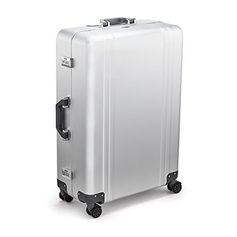 Zero Halliburton Classic Aluminum 2.0 28" 4 Wheel Spinner Travel Case (Silver)