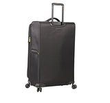 Lucas Ultra Lightweight Large Softside 28 Inch Expandable Luggage With Spinner Wheels (28In, Black)