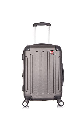 Dukap Intely Hardside Spinner 20'' Inches Carry-On With Usb Port - Grey