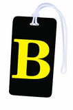 Initial Luggage Tag Letter B Personalized Id Tag