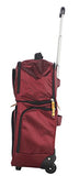 Lucas Luggage 15" Carry On Expandable Wheeled Under Seat Bag With Usb Port (Red)