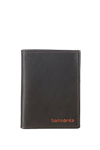 Card Holder - Easy Wallet Credit Case, 10 cm, 0 liters, Brown (Brown/Orange)