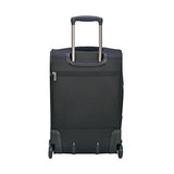 Delsey Paris Luggage Sky Max Carry On Expandable 2 Wheeled Suitcase, Black