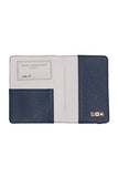 Flight 001 Faux Leather Travel Passport Case Navy O/S