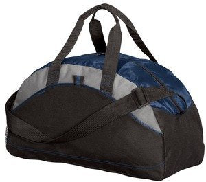 Port & Company Small Contrast Duffel, Navy, One Size