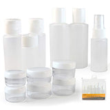 Miami CarryOn TSA Approved 13 Piece Travel Bottle Set for Liquids