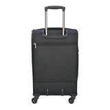 Delsey Luggage Sky Max Expandable Spinner Carry On, Black
