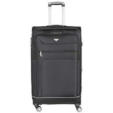 Flight Knight Lightweight 8 Wheel 840D Soft Case Suitcases Maximum Size For Emirates - Large Black FK0034_L