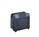 Zero Halliburton New York Greenwich 2-Wheeled Business Case, Rolling Nylon Briefcase in Blue