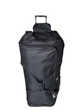 Gothamite 36-inch Rolling Duffle Bag with Wheels | Luggage Bag | Hockey Bag | XL Duffle Bag With Rollers | Heavy Duty 1200D Polyester (Black)