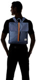 Herschel City Mid-Volume Backpack Navy/Tan Synthetic Leather One Size