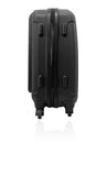 Cabin Max Silver ABS spinner 4 wheel hard case- Carry on 18" flight trolley bag (Black)