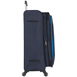 Ben Sherman Houndstooth Hike 3-Pc Set 20" Carry-On, 24", 28", Navy W/Blue