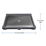 Brenthaven Edge Case Designed for Apple MacBook Air 13 Inch 2019 with Retina True Tone Display for School, Business and Office Use – Gray, Durable, Rugged Protection from Impact and Compression