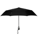 DAVEK SOLO UMBRELLA (Classic Black) - Quality Windproof Travel Umbrella with Automatic Open & Close, Strong & Portable