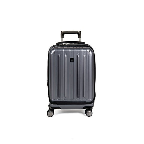Delsey Luggage Helium Titanium International Carry-On Exp Spinner Trolley Metallic, Graphite, One