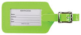 Lewis N. Clark 2-Pack Neon Leather Luggage Tag, Green, One Size