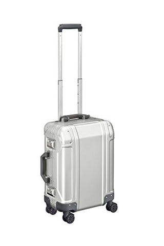 Zero Halliburton Geo Aluminum 3.0-Carry-On 4-Wheel Spinner, Silver