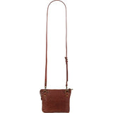 Will Leather Goods Opal Zip Pouch Crossbody Purse Cognac, One Size