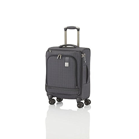 Titan Ceo Executive 4 Wheel Spinner Business Case Luggage Woven Twill Design (Small)