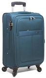 Dejuno Tuscany 3-Piece Lightweight Spinner Luggage Set-Green