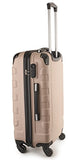 Travelcross Chicago Luggage 3 Piece Lightweight Spinner Set - Champagne