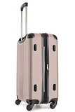 Travelcross Milano Luggage Expandable Lightweight Spinner Set - Champagne, 2 Piece (20''/ 28'')