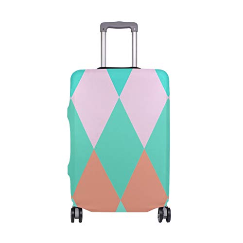 Suitcase Cover Block Colorful Luggage Cover Travel Case Bag Protector for Kid Girls