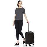 AmazonBasics Belltown Softside Rolling Spinner Suitcase Luggage - 21-Inch, Heather Black