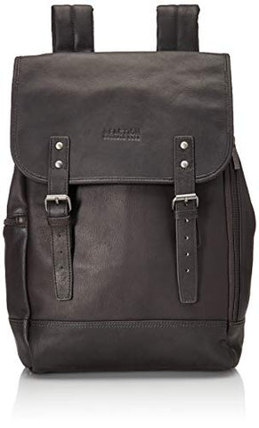Kenneth Cole Reaction Colombian Leather Single Compartment Flapover 14.1” Laptop Backpack (RFID),
