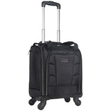 Kenneth Cole Reaction Rugged Roamer 18" Lightweight 4-Wheel Spinner 14.1" Laptop & Tablet Business Underseater Carry-On, Black