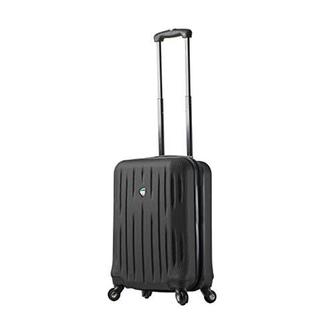Mia Toro Fabrii Hardside Spinner 20'' Carry-on, Black