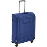AmazonBasics Expandable Softside Spinner Luggage Suitcase With TSA Lock And Wheels - 25 Inch, Blue